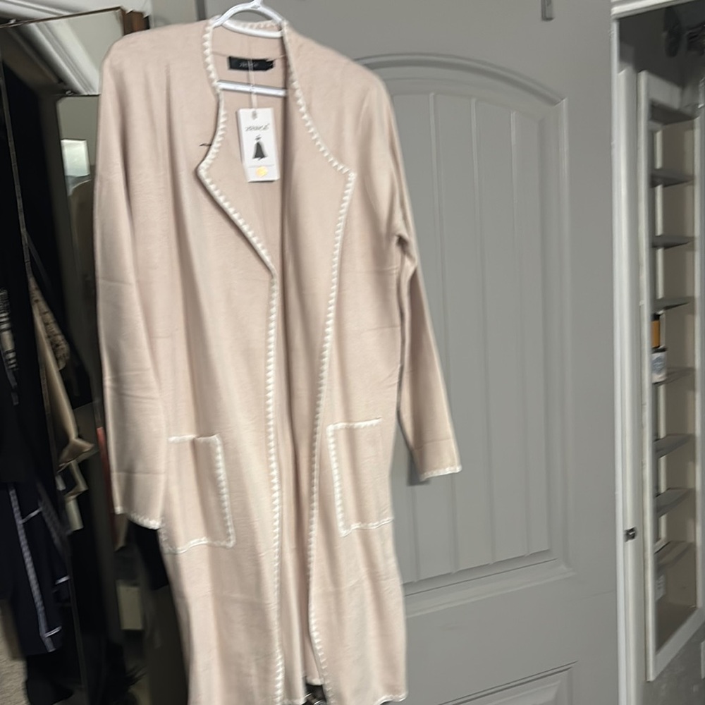 Elegant Cream Cardigan Sweater